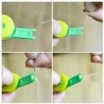 Automatic Needle Threading Device (Multicolour) - Neckline Detail by Nari Haat, Indian ethnic wear, women clothing, d...