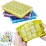 Silicone Ice Cube Trays 24 Cavity Per Ice Tray [Multicolour] - Full Detail by Nari Haat, Indian ethnic wear, women cl...