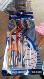 3 Pc Mini Wire Brush Set for cleaning (Brass, Nylon, Stainless Steel Bristles) - Full Detail by Nari Haat, Indian eth...