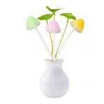 LED Dream Night Light, Auto ON / Off Sensor Mushroom Lamp (Multicolor) - Back View by Nari Haat, Indian ethnic wear, ...