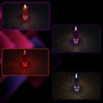 Big Simple Candles for Home Decoration, Crystal Candle Lights, Diwali (Multicolor) - Sleeve Design by Nari Haat, Indi...