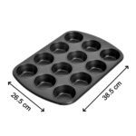 Nonstick Aluminium Muffin Tray Cupcake Pan Tray (12 Cup Cavities) - Sleeve Design by Nari Haat, Indian ethnic wear, w...