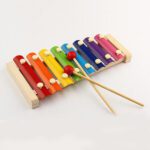 Wooden Xylophone Musical Toy for Children (MultiColor) - Closeup Embroidery by Nari Haat, Indian ethnic wear, women c...