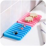Silicone Soap Holder Soap Dish Stand Saver Tray Case for Shower - Full Detail by Nari Haat, Indian ethnic wear, women...