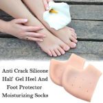 Anti Crack Silicone Half Gel Heel And Foot Protector Moisturizing Socks - Neckline Detail by Nari Haat, Indian ethnic...