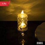Flameless and Smokeless Decorative Candles LED Tea Light, Diwali (1 Pc) - With Dupatta by Nari Haat, Indian ethnic we...