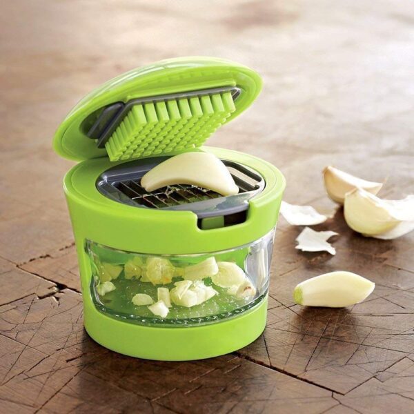 Green garlic cutter chopper crusher for kitchen