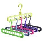 Anti-Skid Plastic 9-Holes Magic Wardrobe Folding Hangers - Neckline Detail by Nari Haat, Indian ethnic wear, women cl...