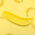 Banana Slicer- for Fruit Salads Handle Plastic Banana Fruit Slicer Cutter Chopper - Sleeve Design by Nari Haat, India...