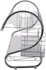 STAINLESS STEEL RECTANGLE DISH DRAINER RACK / BASKET WITH DRIP TRAY - Full Detail by Nari Haat, Indian ethnic wear, w...