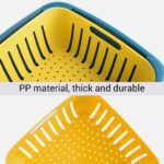 Double Layer Food Drainer Washing Basket with Collapsible Strainers Colander - Back View by Nari Haat, Indian ethnic ...