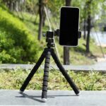 Portable Mini Octopus Tripod with Phone Holder for Selfies - Front View by Nari Haat, Indian ethnic wear, women cloth...