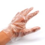 Plastic Transparent Disposable Clear Gloves (White) (100Pc) - Full Detail by Nari Haat, Indian ethnic wear, women clo...