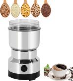 Multi-Functional Electric Stainless Steel Herbs Spices Nuts Grain Grinder with Stainless Steel Bowl, Portable Coffee ...