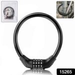 Bike Lock Cable Resettable Cable Lock - Self Coiling 4 Digit Combination Bike Lock - With Dupatta by Nari Haat, India...
