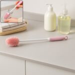 Silicone Bottle Brush Cleaner Brush for Hydro Flask/Vacuum Bottle for Water Bottle - Front View by Nari Haat, Indian ...