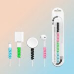 Spiral spring cable protectors for charger
