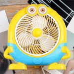 plastic cute mini electric usb fan desk fan for children ( Battery Not Include) - Sleeve Design by Nari Haat, Indian ...