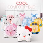 plastic cute mini electric usb fan desk fan for children ( Battery Not Include) - Closeup Embroidery by Nari Haat, In...