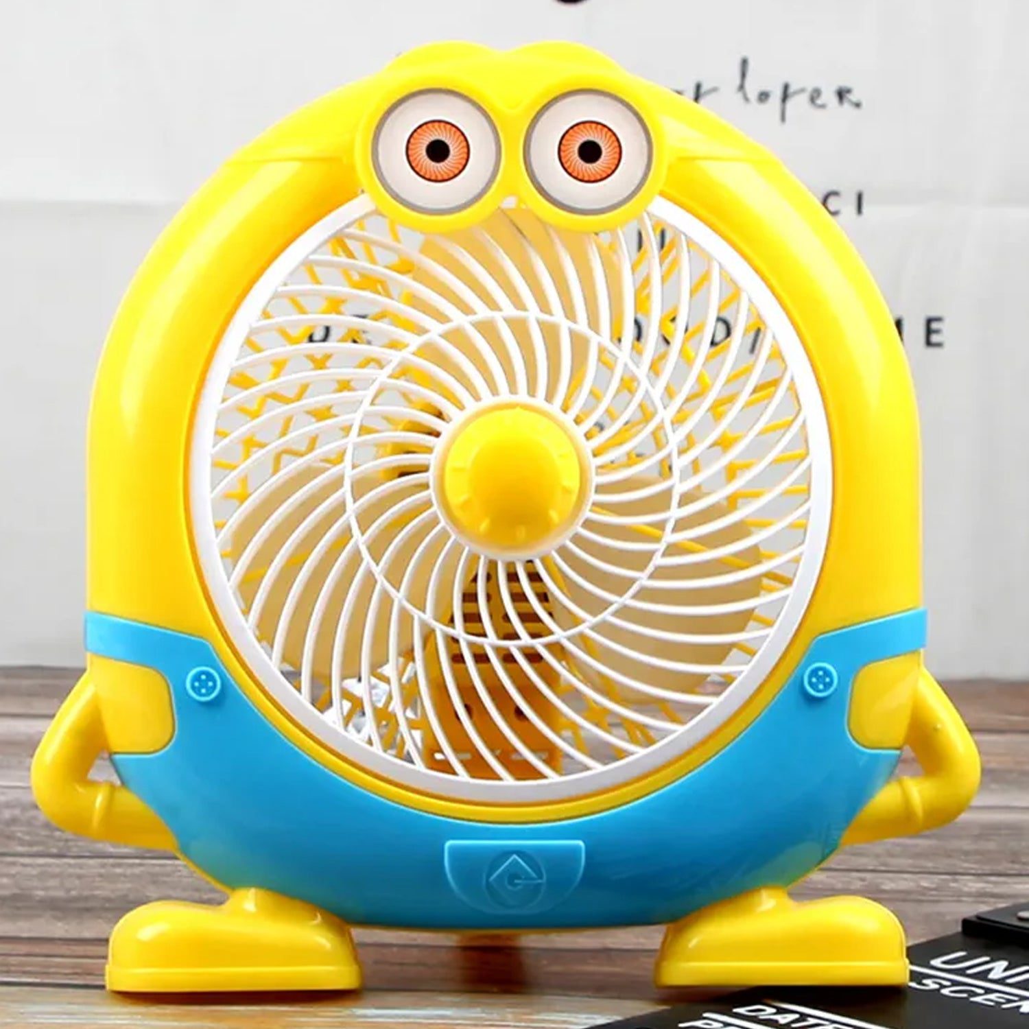 6464_4.jpg plastic cute mini electric usb fan desk fan for children ( Battery Not Include) - Front View by Nari Haat, Indian eth...