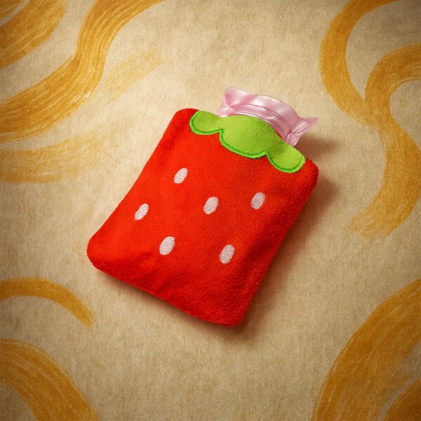 Strawberry Design Mini Hot Water Bag for Pain Relief