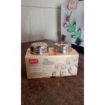 Apex Oregano & Chilli Flakes Dispenser Set 2 Pcs Plastic Spice Shaker with Steel Lid - Full Detail by Nari Haat, Indi...