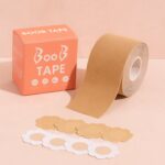 Boob Tape with Nipple Covers: Cotton, Breathable, Lift & Support (5m, 10 Pairs) - Front View by Nari Haat, Indian eth...