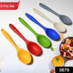 Silicone Multipurpose Basting Spoon Heat-Resistant Non-Stick Cooking Set (6 Pcs) - With Dupatta by Nari Haat, Indian ...