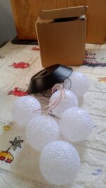 Solar Crystal Ball Color Changing LED Hanging Light for Patio Yard Garden - Full Detail by Nari Haat, Indian ethnic w...