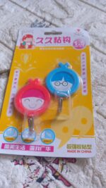 Multipurpose Self-Adhesive Hooks (2 Pc): Heavy Duty, Waterproof, Bathroom, Kitchen (2 Pc) - Fabric Detail by Nari Haa...