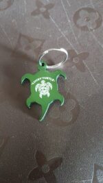 Metal Tortoise Shaped Keychain - Unique and Durable Accessory (1 Pc) - Fabric Detail by Nari Haat, Indian ethnic wear...