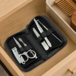 6-Piece Nail Clippers Kit with Travel Case – Professional Manicure SetStainless Steel - Front View by Nari Haat, In...