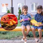 Seal Rectangular 2 Containers Lunch Box - Neckline Detail by Nari Haat, Indian ethnic wear, women clothing, designer ...