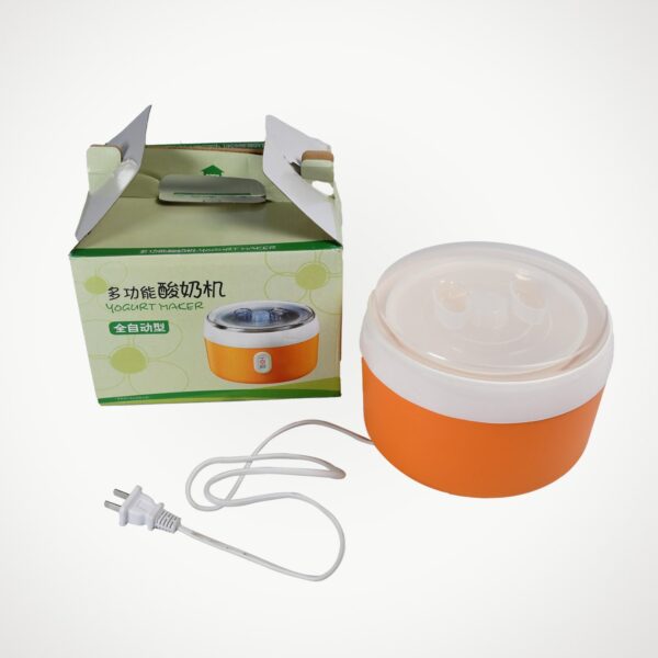Electronic Automatic Yogurt Maker Machine with Plastic Container for Home Use - Front View by Nari Haat, Indian ethni...