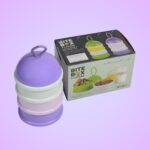 3 Layer Portable Baby Food Milk Powder Storage Box Bottle Container - Front View by Nari Haat, Indian ethnic wear, wo...