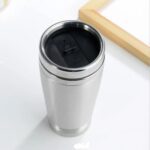 Stainless Steel Vacuum Glass Insulated Glass Coffee Cups, Tumbler (1 pc) - Neckline Detail by Nari Haat, Indian ethni...