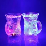 LED Light-Up Party Cups - Flashing Water-Activated Drinking Glasses Handle (2-Piece) - Neckline Detail by Nari Haat, ...