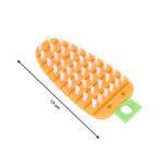 Carrot-Shaped Non-Toxic Vegetable Scrubbing Brush for Fruits & Veggies - Fabric Detail by Nari Haat, Indian ethnic we...