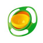 Portable Non Spill Feeding Toddler Gyro Bowl 360 Degree Rotating Dish - Closeup Embroidery by Nari Haat, Indian ethni...