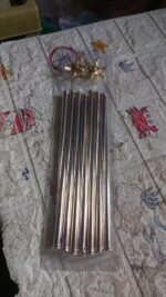 3D Gold Star Hanging Decoration Star, Acrylic Look Hanging Luminous Star - Neckline Detail by Nari Haat, Indian ethni...