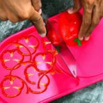 Plastic Kitchen Chopping Board with Tray – Convenient for Food Prep and Storage - Neckline Detail by Nari Haat, Ind...