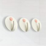 Heavy Duty Self-Adhesive Wall Hooks for Home & Office (3 Pcs Set) - Sleeve Design by Nari Haat, Indian ethnic wear, w...