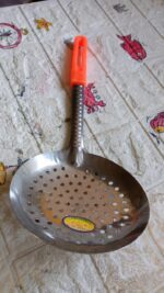 Colander Spoon, Non Slip Hand Polished Thickened Hot Pot Spoon for Kitchen for Restaurant, Stainless Steel Cooking Co...