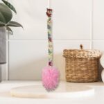 Long Handle Shower Puff Pouf Sponge Exfoliating Mesh Brush Scrubber,Bath Loofah Bath Scrubber for Body Shower Loofah ...