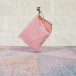 Travel Storage Bag Set – Waterproof Nylon Drawstring Organizers Clothes & (4 Pc) - Fabric Detail by Nari Haat, Indi...