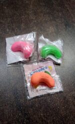 Cashew Nut Eraser Rubber Erasers (1 Pc / Mix Colour & Design) - Back View by Nari Haat, Indian ethnic wear, women clo...