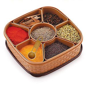 Plastic Masala Dabba Spice Box