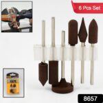 Mounted Points Abrasive Stone Head Grinding Wheel Bits Rotary Tool Kit (6 Pcs) - With Dupatta by Nari Haat, Indian et...
