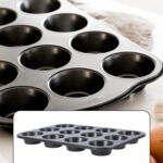 Nonstick Aluminium Muffin Tray Cupcake Pan Tray (12 Cup Cavities) - Fabric Detail by Nari Haat, Indian ethnic wear, w...