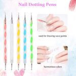 Nail Art Point Pen and Set Used by Women's for Their Fashion Purposes (Pack of 5Pcs) - Fabric Detail by Nari Haat, In...